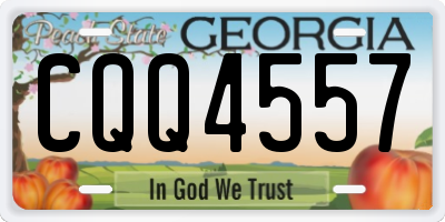 GA license plate CQQ4557
