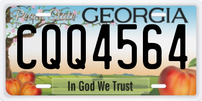 GA license plate CQQ4564