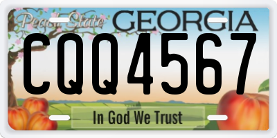 GA license plate CQQ4567