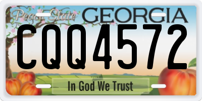 GA license plate CQQ4572