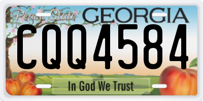 GA license plate CQQ4584