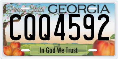 GA license plate CQQ4592