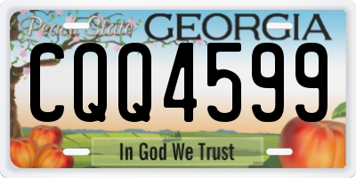 GA license plate CQQ4599