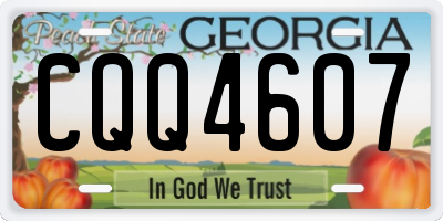 GA license plate CQQ4607