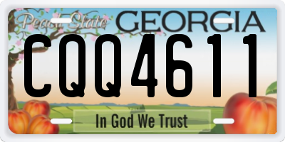 GA license plate CQQ4611