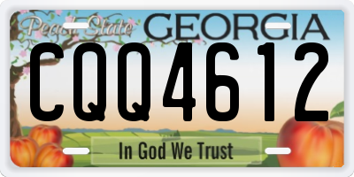 GA license plate CQQ4612