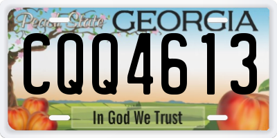 GA license plate CQQ4613
