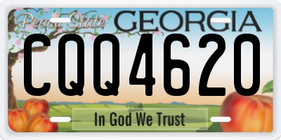 GA license plate CQQ4620