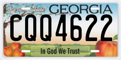 GA license plate CQQ4622