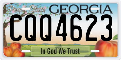 GA license plate CQQ4623