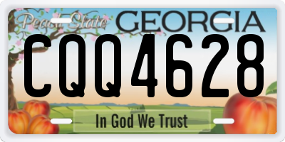 GA license plate CQQ4628