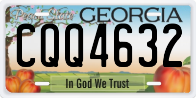GA license plate CQQ4632