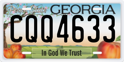 GA license plate CQQ4633