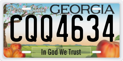 GA license plate CQQ4634