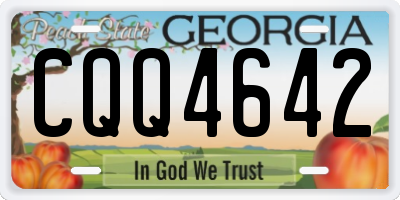 GA license plate CQQ4642