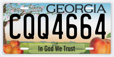 GA license plate CQQ4664