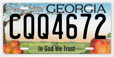 GA license plate CQQ4672