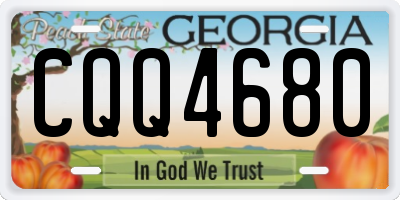 GA license plate CQQ4680
