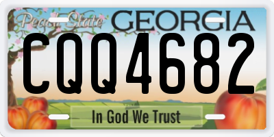 GA license plate CQQ4682