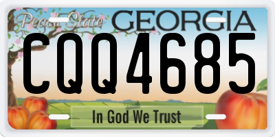 GA license plate CQQ4685