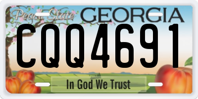 GA license plate CQQ4691