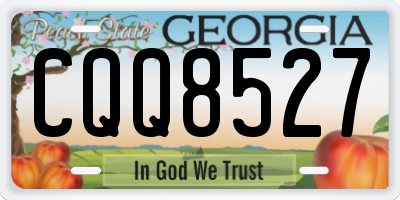 GA license plate CQQ8527