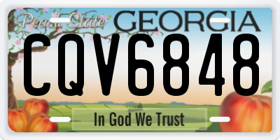 GA license plate CQV6848
