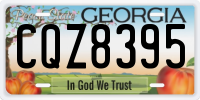 GA license plate CQZ8395