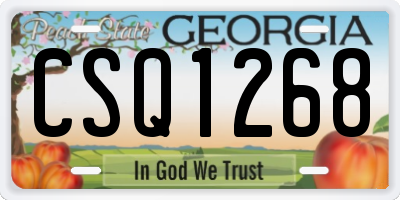 GA license plate CSQ1268