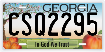 GA license plate CSQ2295