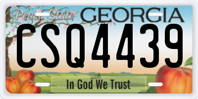 GA license plate CSQ4439