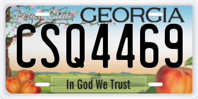 GA license plate CSQ4469