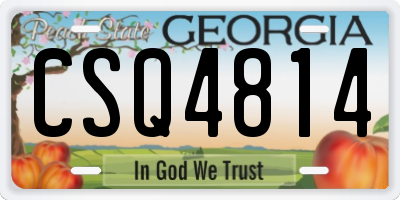 GA license plate CSQ4814