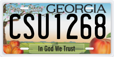 GA license plate CSU1268