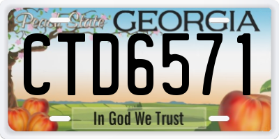 GA license plate CTD6571
