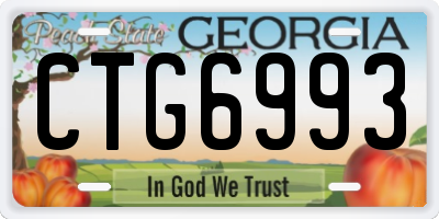 GA license plate CTG6993