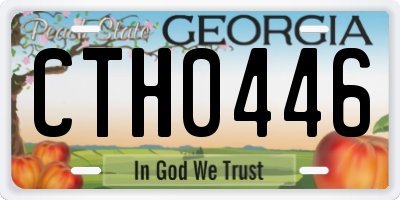 GA license plate CTH0446