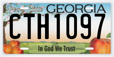 GA license plate CTH1097