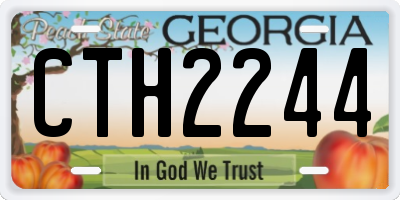 GA license plate CTH2244