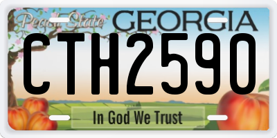 GA license plate CTH2590