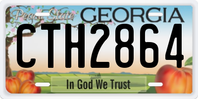 GA license plate CTH2864