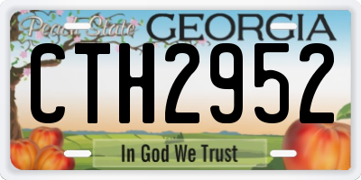 GA license plate CTH2952
