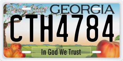 GA license plate CTH4784