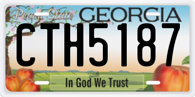 GA license plate CTH5187