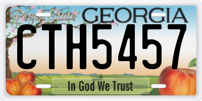 GA license plate CTH5457