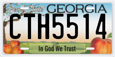 GA license plate CTH5514