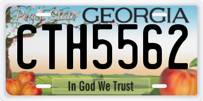 GA license plate CTH5562