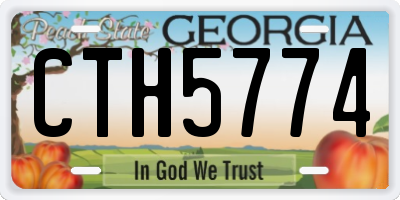 GA license plate CTH5774