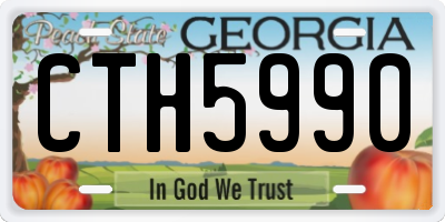 GA license plate CTH5990