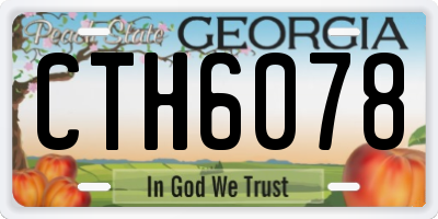 GA license plate CTH6078